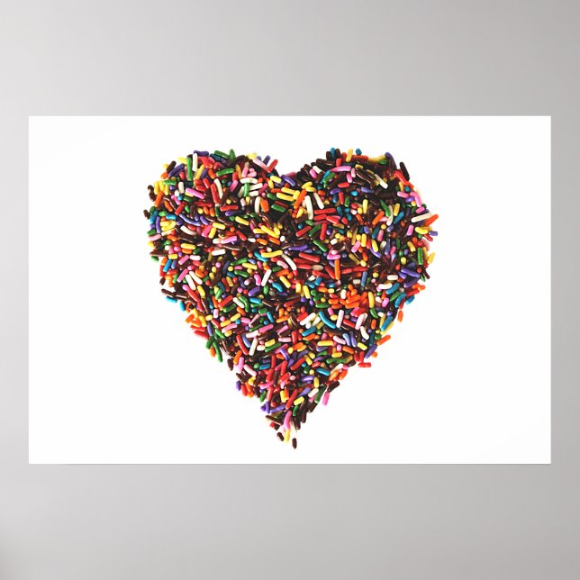 Sprinkles Heart Poster (Vorne)