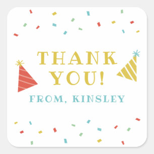 Sprinkles Kindergeburtstag Gastgeschenk Aufkleber