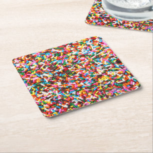 Sprinkles Paper-Untersetzer Rechteckiger Pappuntersetzer