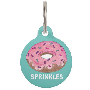 Sprinkles Rosa Donut Doughnut Feinschmecker Dog Pe Tiermarke
