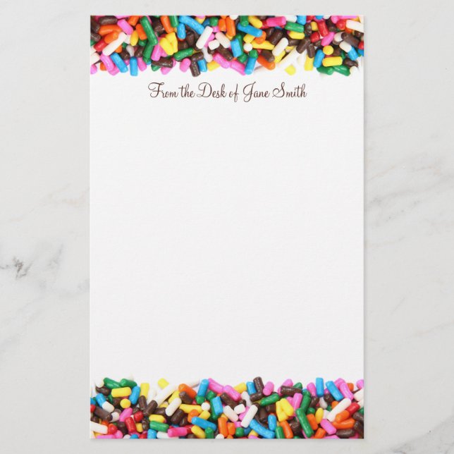 Sprinkles Stationery Briefpapier (Vorderseite)