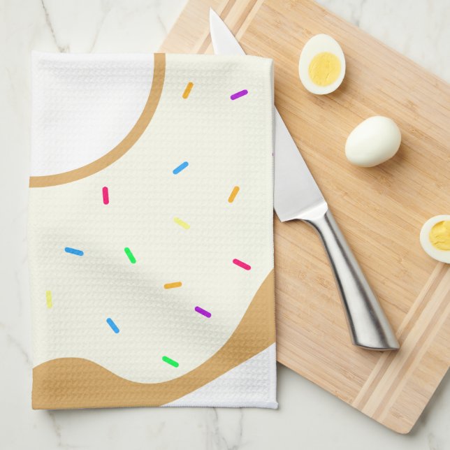 Sprinkly Donut Geschirrtuch (Viertel Falte)