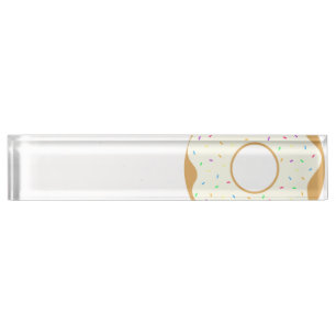 Sprinkly Donut Namensplakette