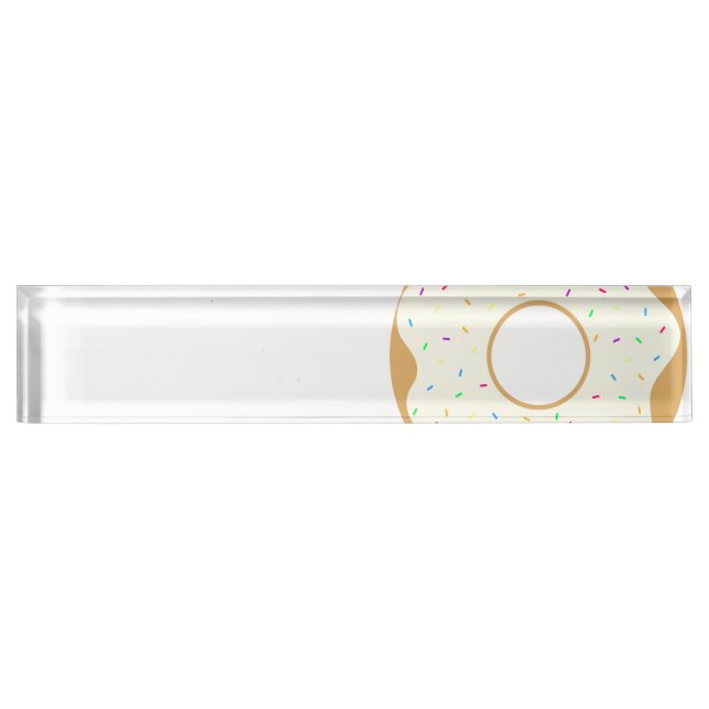 Sprinkly Donut Namensplakette (Vorderseite)