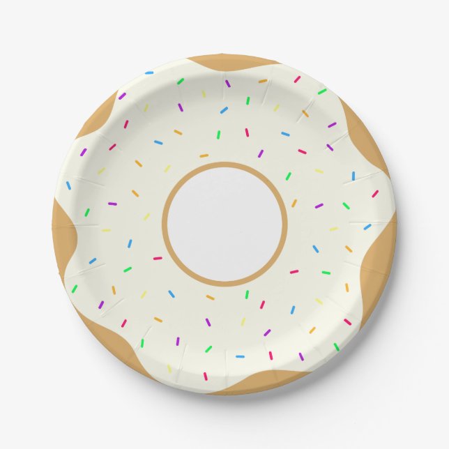 Sprinkly Donut Pappteller (Vorderseite)