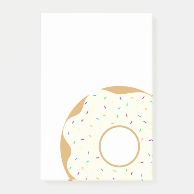 Sprinkly Donut Post-it Klebezettel (Vorderseite)