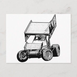 Sprint Car 1 Postkarte