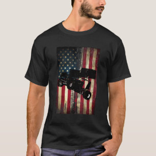 Sprint Car Dirt Track Racing Not American F T-Shirt