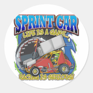 Sprint Car Life Runder Aufkleber