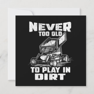 Sprint Car Racing lange nie zu alt, um Dirt zu spi Einladung