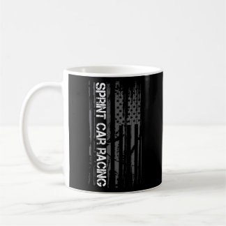 Sprint Car Racing Patriotic US American Flag Kaffeetasse
