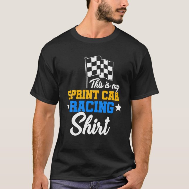 Sprint Car Racing Rennstrecke T-Shirt (Vorderseite)