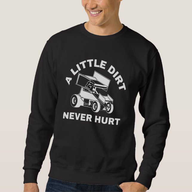 Sprint Car Racing und Dirt Track Racing - ein biss Sweatshirt (Vorderseite)