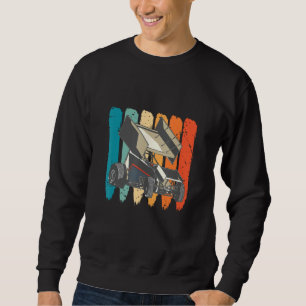 Sprint-Car-Rennen Sprint-Car Retro Dirt-Track-Renn Sweatshirt