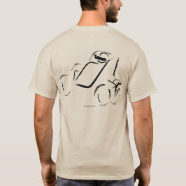 Sprintcar 01 Schwarz auf Sandhintergrund T-Shirt