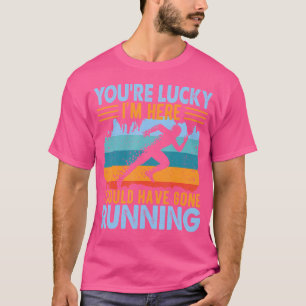 Sprinter Bahn Und Feld Läufer Laufen Jogging Kleid T-Shirt
