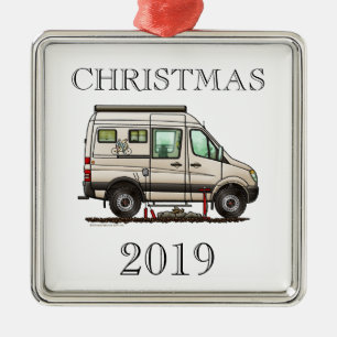 Sprinter Camper Van RV glücklicher Camper Ornament Aus Metall