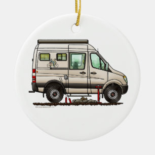Sprinter Camper Van RV Happy Camper Keramik Ornament