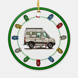 Sprinter Camper Van RV Happy Camper Keramik Ornament