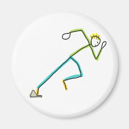 Sprinter Stickman Magnet