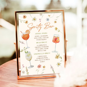 Spritz Bar Sign   Aperol Spritz Sign Poster