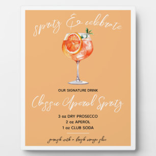 Spritz & Feiern! Aperol Spritz Signature Drink Fotoplatte