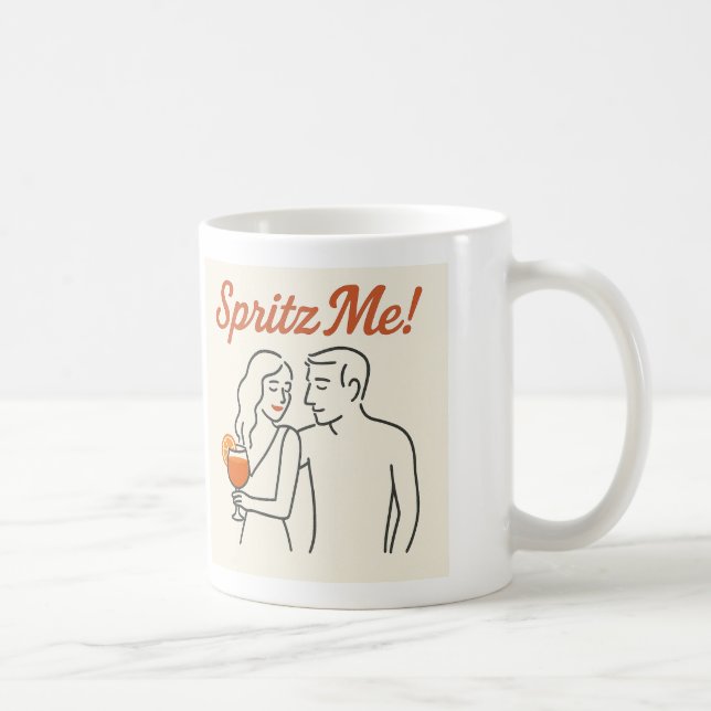 "Spritz Me!" Kokette italienische Tasse Aperitivo (Rechts)