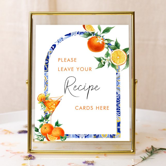 Spritz Mediterranean Bridal Recipe Cards Poster (Von Creator hochgeladen)