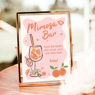 Spritz Mimosa Bar Sign Poster
