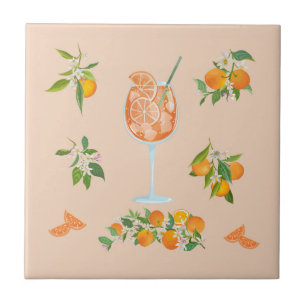 Spritz Sommer Geburtstag Fliese