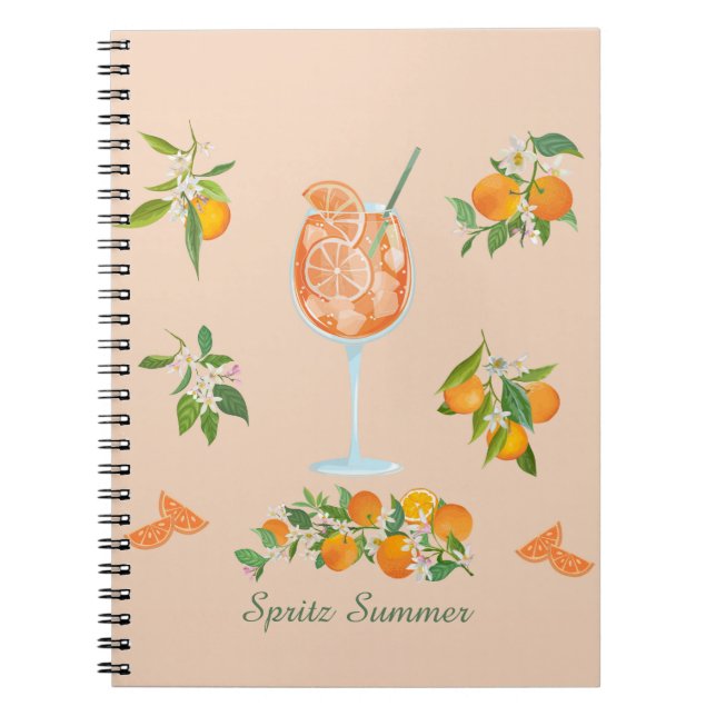 Spritz Sommer Geburtstag Notizblock (Vorderseite)