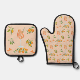 Spritz Sommer Geburtstag Ofenhandschuh & Topflappen-Set