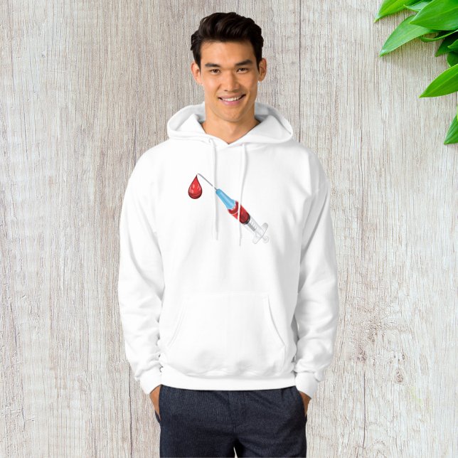 Spritze mit rotem Tropfen Hoodie (Von Creator hochgeladen)