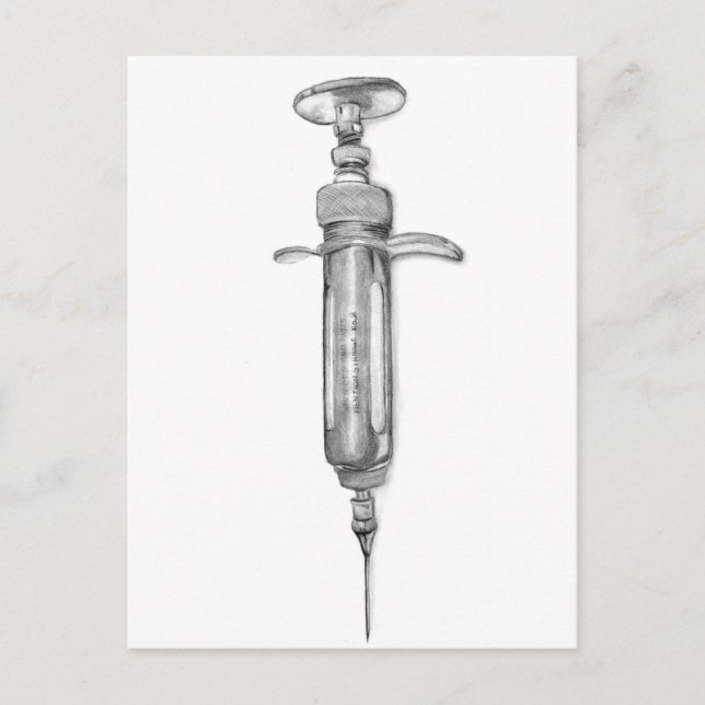 Spritze Postkarte (Vorderseite)