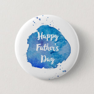 Spritzen das Day Watercolor des glücklichen Vaters Button