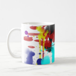 Spritzen der FarbTasse Kaffeetasse