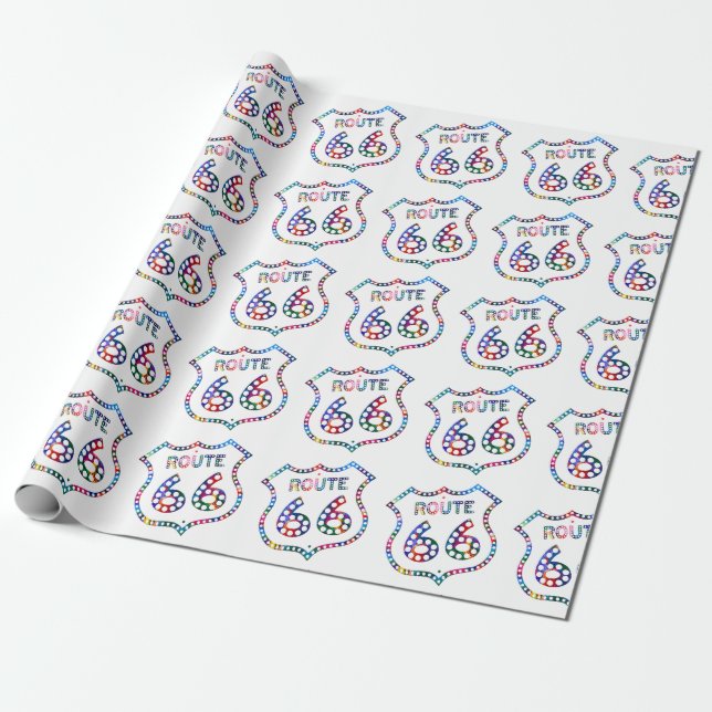 Spritzen des Weges 66 Farb! Geschenkpapier (Ungerollt)