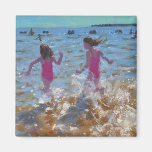 Spritzen im Meer Clacton. 2014 Magnet