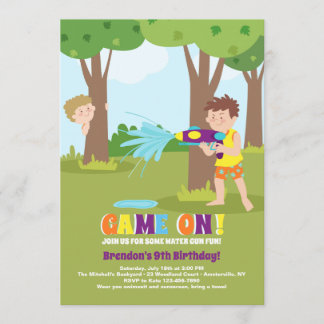 Spritzen-Kampf-Einladung Einladung