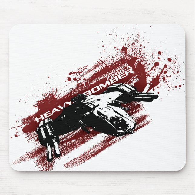 Spritzen-Mausunterlage des schweren Bombers Mousepad (Vorne)