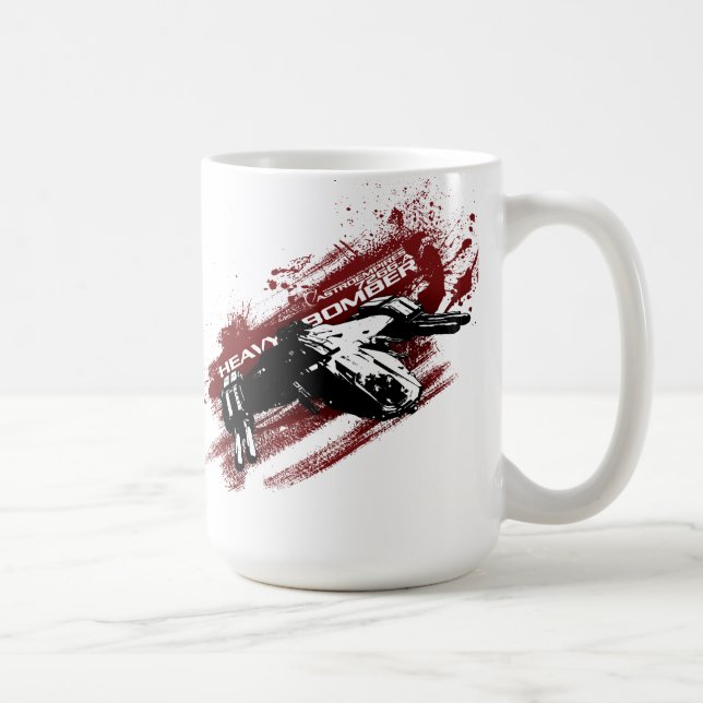 Spritzen-Tasse des schweren Bombers Kaffeetasse (Rechts)