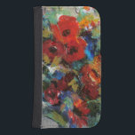 Spritzen von Farbe II Galaxy S4 Geldbeutel Hülle<br><div class="desc">Mit Blumen</div>