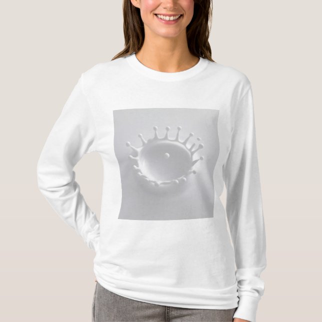 Spritzen von Milch T-Shirt (Vorderseite)
