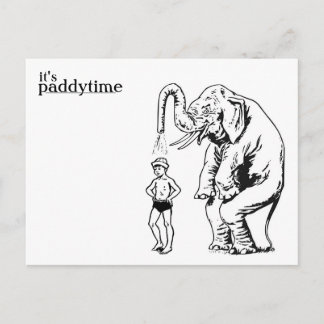 Spritzenbadpostkarte Postkarte