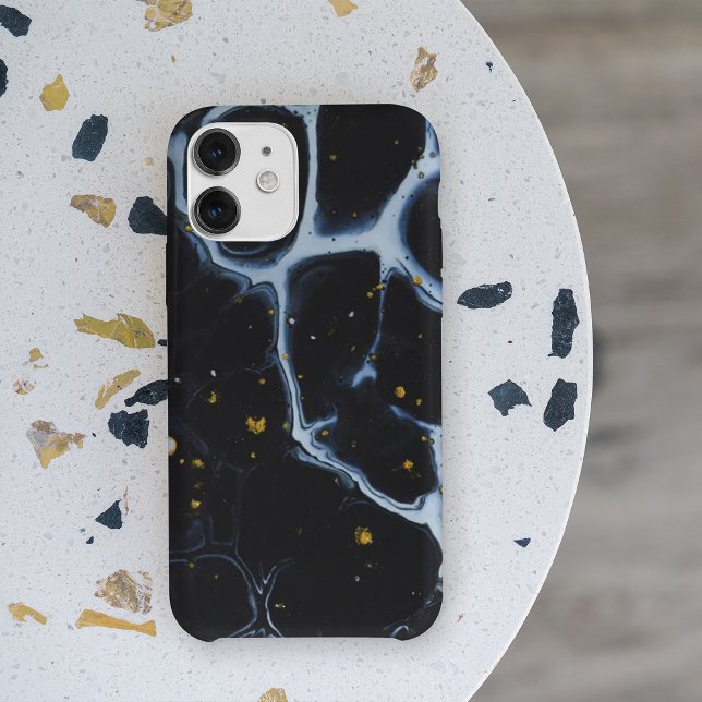 Spritzengehäuse aus weißem und schwarzem Wasser Case-Mate iPhone Hülle (White and black water splash iphone cases)