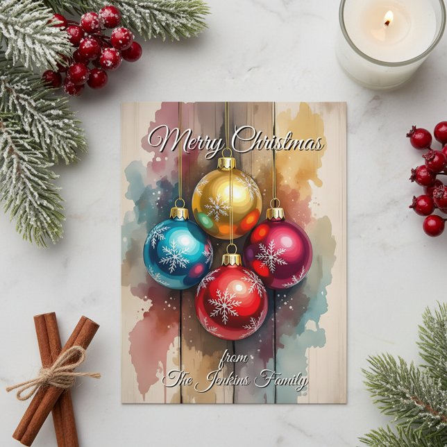 Spritzer Aquarell Glossy Ornamente Weihnachten (Von Creator hochgeladen)