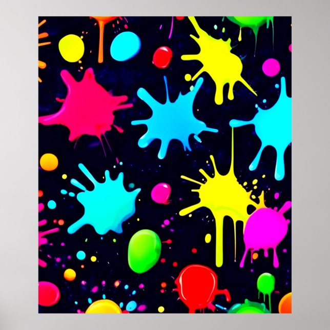 Spritzer Art Burst Poster (Vorne)