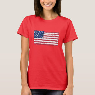 Spritzer bemalt Flagge der USA T-Shirt