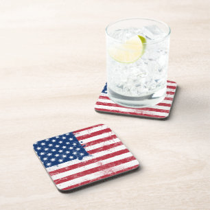 Spritzer bemalt Flagge der USA Untersetzer