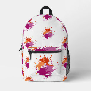 Spritzer des Farbrückspeichers Bedruckter Rucksack
